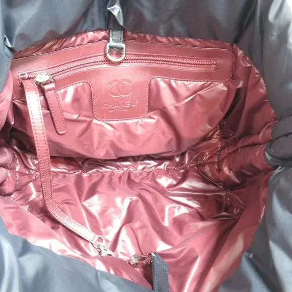 Chanel Coco Cocoon Tote Hand Bag Nylon #101664C16B - Picture 4 of 11